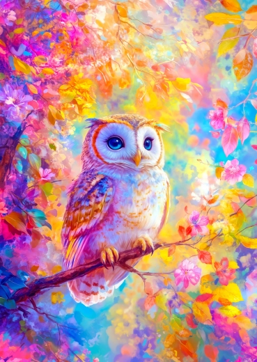 Enjoy puzzle Pastelna sova 1000 dijelova