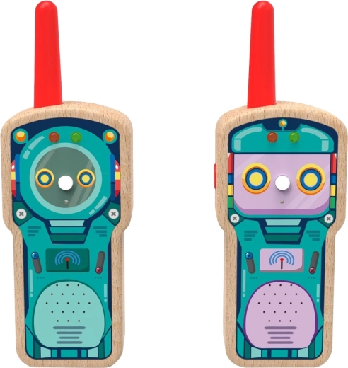 2Kids Toys drvene dječje voki-toki stanice robot (set 2 kom)