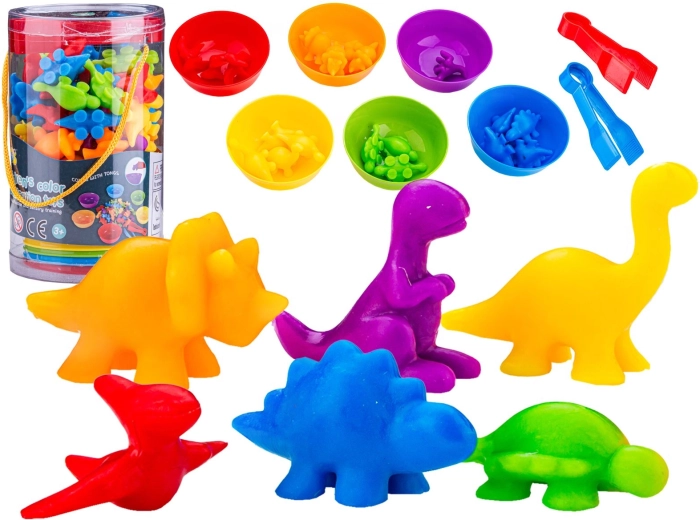 Educational game for children – sorting dinosaurs, colors and counting