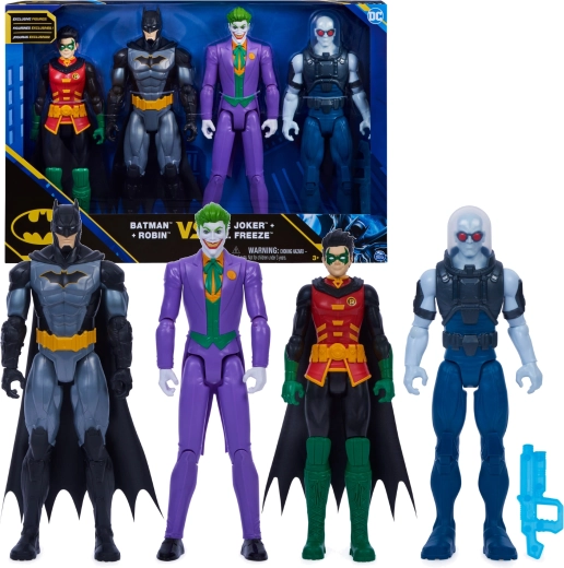 Batman DC set 4 akcijskih figurica: Batman, Robin, Joker i Mr. Freeze 30 cm