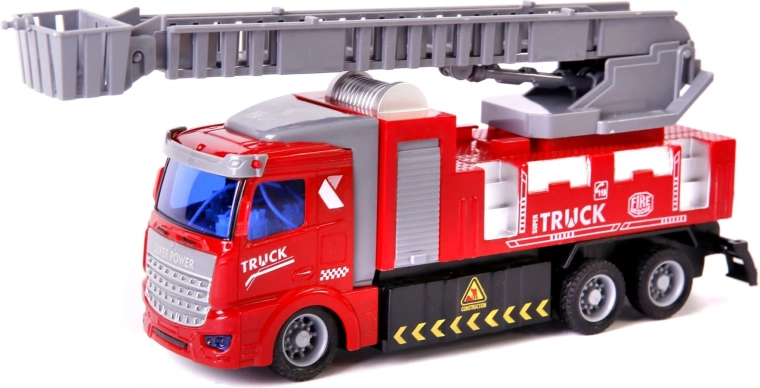 Remote-controlled fire truck with light effects - 1 piece