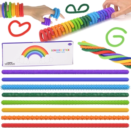 Senzoričke silikonske štapiće fidget igračke (8 kom)