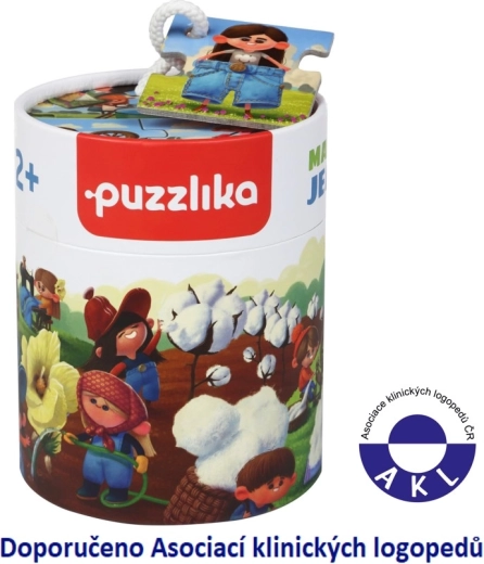 Puzzlika Baby Story Puzzle Making Jeans, 15 Pieces