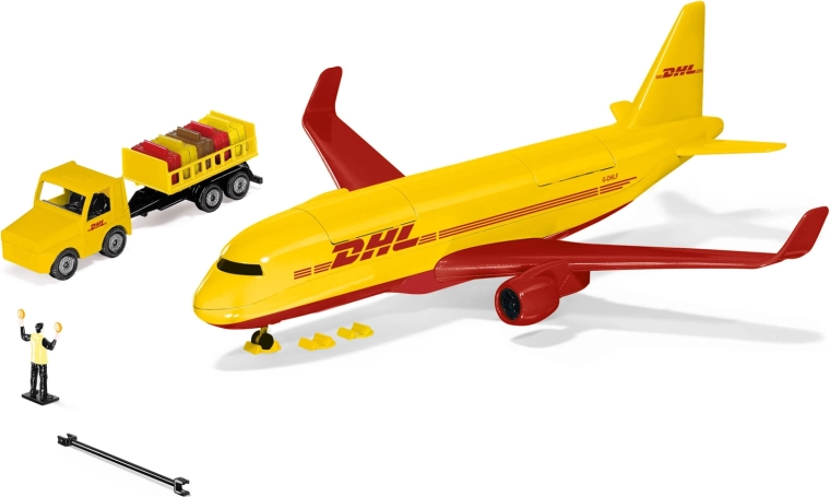 Siku World transportni zrakoplov DHL s dodacima