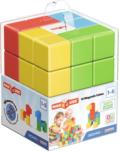 MAGICUBE magnetske građevne kocke 16 kom – reciklirana plastika