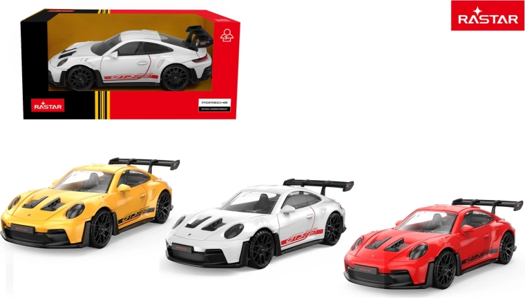Metalni model auta Rastar Porsche 911 GT3 RS 1:43 žuti - 1 kom