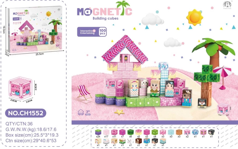Magnetske kocke 3D – set od 100 kom