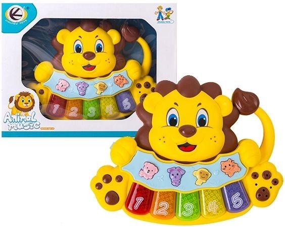 Mini children's piano organ lion - 1 piece