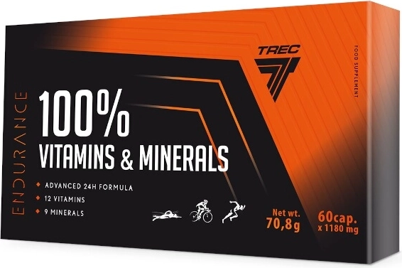 Trec Endurance 100% vitamini & minerali multivitamini za sportaše 60 kapsula