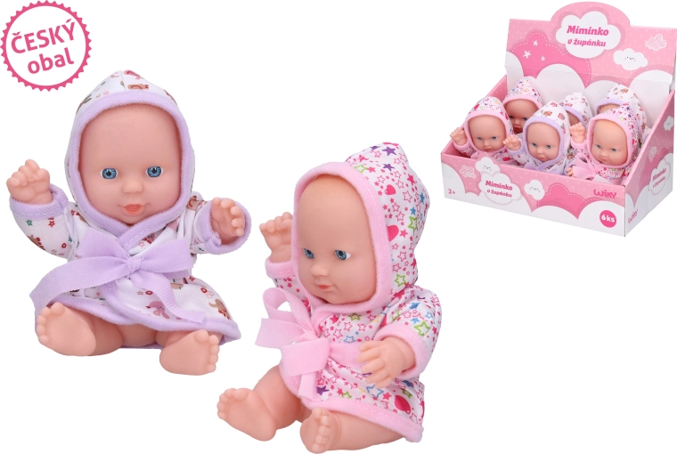 Baby Doll in a Bathrobe 20 cm - Czech packaging - 1 piece