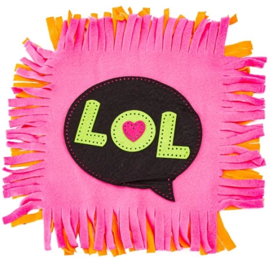 Colorful patches and playful design