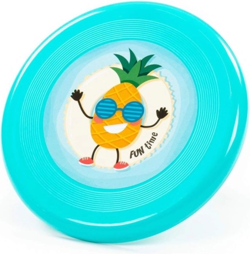 Leteći tanjur frisbee s motivom ananasa tirkizni - 1 komad