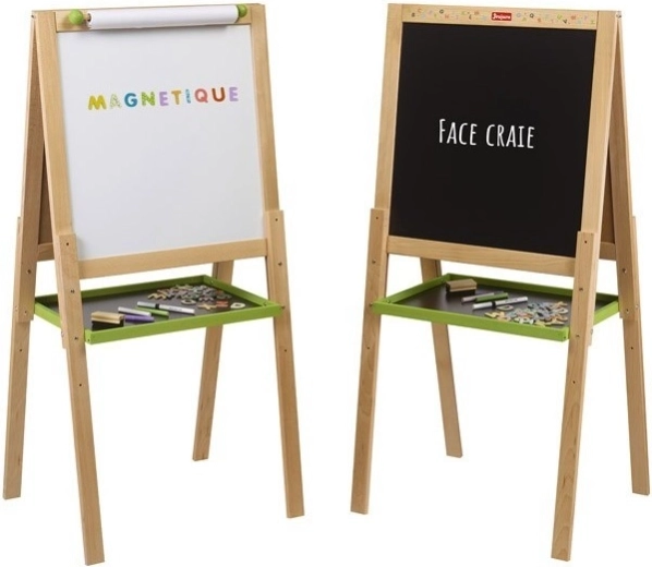 Jeujura wooden multifunction board with paper roll 54 × 54 cm