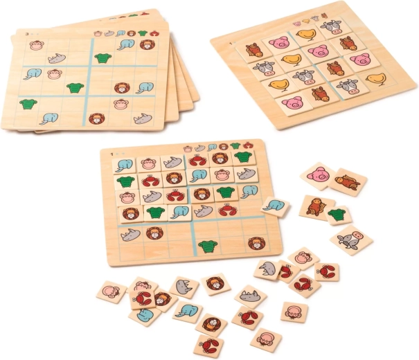 Toys for Life drveno sudoku sa životinjama