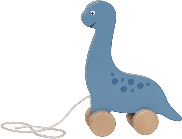 Jabadabado drveni dinosaurus za vuču, plavi