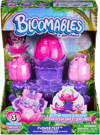 Hatchimals Bloomables cvjetni set za igru – 3 figurice i pozornica Flower Fest