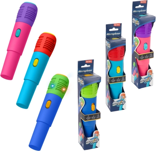Children's microphone with lights and sound