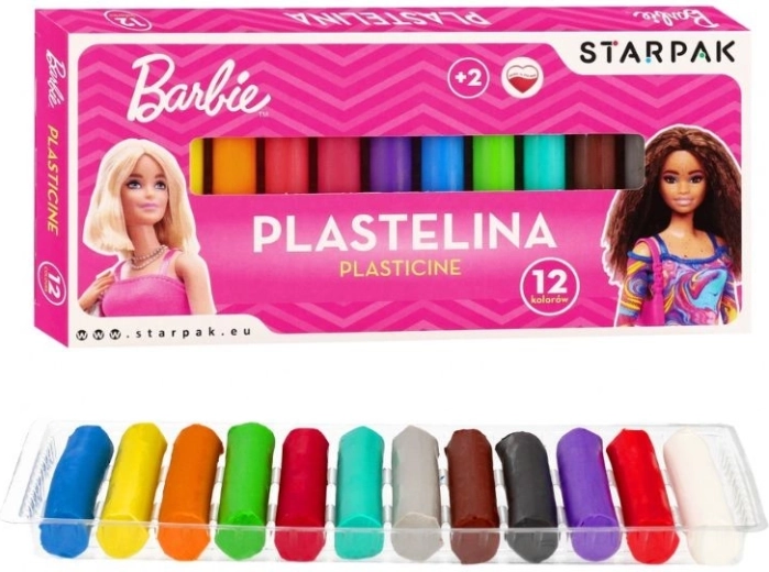 Plastelin Barbie 12 boja