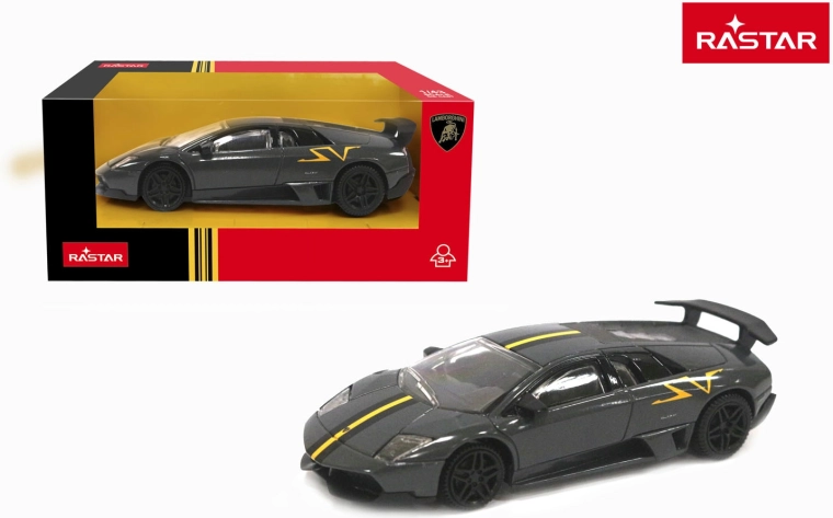 Model auta Rastar Lamborghini Murciélago LP 670-4 SV Superveloce 1:43 sivi