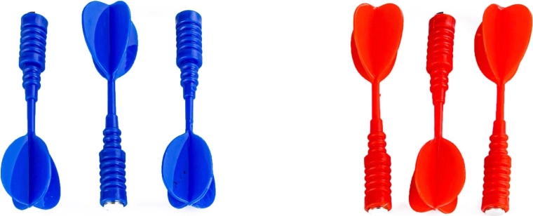 Safe magnetic darts without sharp tips