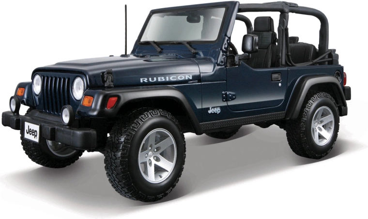 Maisto Jeep Wrangler Rubicon model auta 1:18 metalni, metalik plavi