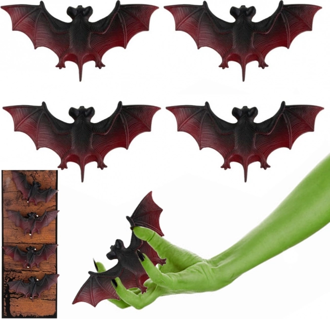 halloween dekoracija šišmiši set 4 kom