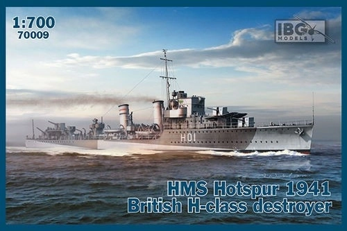Plastični model broda HMS Hotspur (1941) – razarač klase H