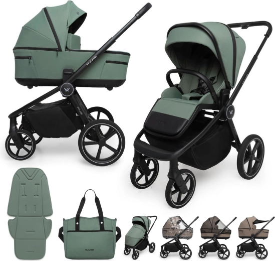 Muuvo kombinirana kolica Five 2u1 classic black