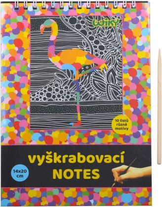 Biljeenica za grebanje s 10 listova