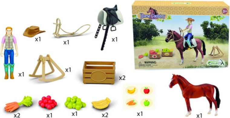 Jahačica s hanoverskim pastuhom i priborom