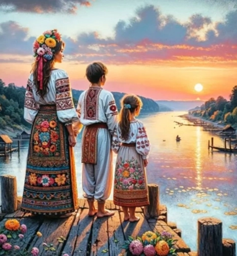 Dijamantno slikanje Oproštaj 30 × 40 cm NORIMPEX