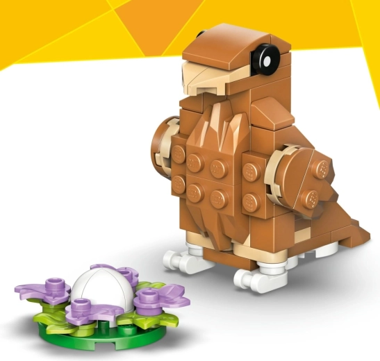 Ptica uz gnijezdo s jajem za igru s pričama