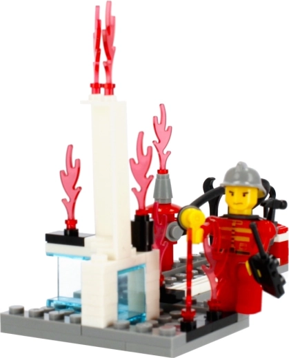 Play experience with firefighter minifigure