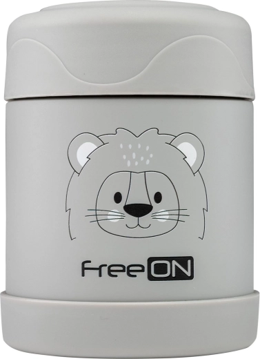 FreeON inox termo-spremnik za hranu 350 ml – Siva