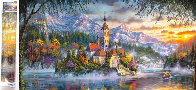 Dijamantno slikanje: Rezidencija na otoku 80x40 cm