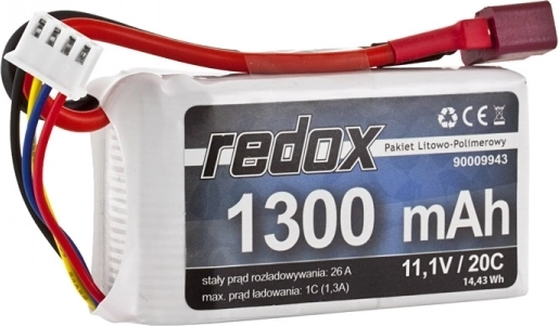 Baterija Redox LiPo 11,1 V 1300 mAh 20C