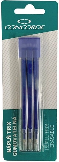 Patrone za gumicu olovke CONCORDE TRIX 0,7 mm, plava, 3 kom