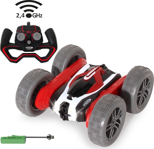 RC kaskaderski automobil Jamara SpinX crveno-crni