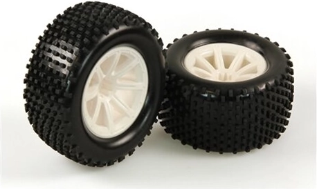 Tires with rims for 1:10 RC model Brecter JAMARA (2 pcs)