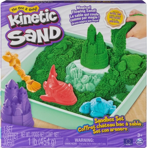 Kinetic Sand – zelena stolna pješčana set s pladnjem