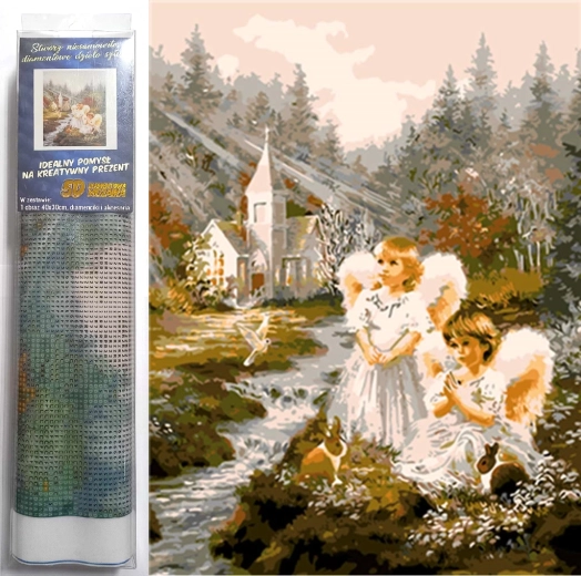 Dijamantno slikanje Anđeli 30x40 cm