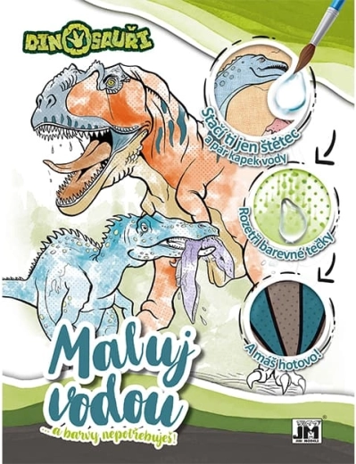 Slikaj vodom A4 dinosauri