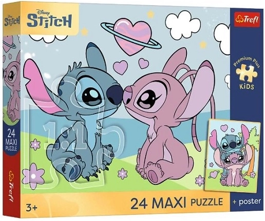 Premium Plus Kids Maxi 24-Piece Puzzle: Lilo & Stitch Dreams