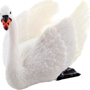 Plastic swan figurine 8 cm