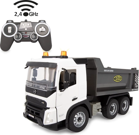 Remote-Controlled Volvo FMX Meiller Dump Truck 1:20