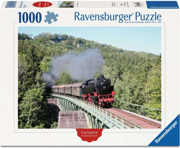 Ravensburger puzzle povijesna željeznica Sauschwänzlebahn 1000 dijelova