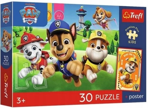Puzzle Premium Plus Kids psići na putu – 30 dijelova
