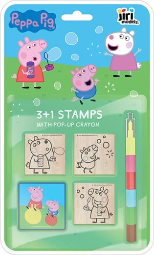 Pečati 3+1 s voštanom bojicom Peppa Pig