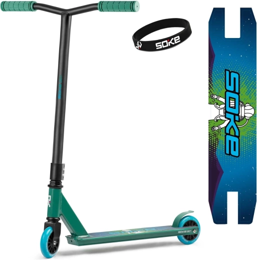 Soke Go! zeleno-plavi freestyle romobil