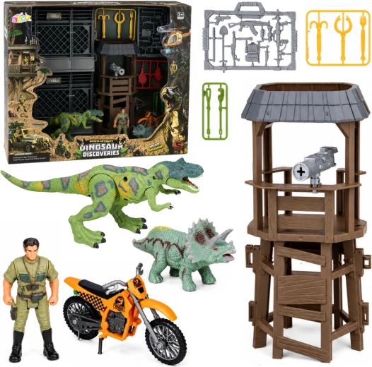 Istraživačka baza dinosaura s tornjem, kavezom, figuricama i dodacima